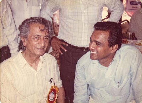 With Bhisham Sahni (1989)